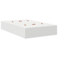 vidaXL Struttura letto con contenitore bianca 120x200 cm
