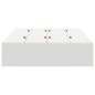 vidaXL Struttura letto con contenitore bianca 120x200 cm