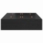 vidaXL Letto Contenitore Nero Rovere 120 x 200 cm vidaXL Letto Contenitore Nero Rovere 120 x 200 cm