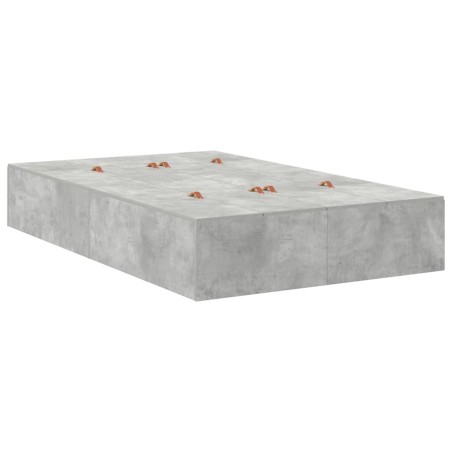 vidaXL Struttura letto con contenitore grigio 120x200 cm