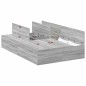 vidaXL Struttura letto con contenitore grigio sonoma 120x200 cm vidaXL Struttura letto con contenitore grigio sonoma 120x200 cm