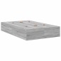 vidaXL Struttura letto con contenitore grigio sonoma 120x200 cm vidaXL Struttura letto con contenitore grigio sonoma 120x200 cm