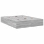 vidaXL Letto con contenitore grigio Sonoma 140x200 cm vidaXL Letto con contenitore grigio Sonoma 140x200 cm