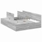 vidaXL Letto con contenitore grigio Sonoma 140x200 cm vidaXL Letto con contenitore grigio Sonoma 140x200 cm