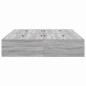 vidaXL Letto con contenitore grigio Sonoma 140x200 cm vidaXL Letto con contenitore grigio Sonoma 140x200 cm