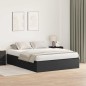 vidaXL Letto contenitore in rovere nero 150x200 cm vidaXL Letto contenitore in rovere nero 150x200 cm
