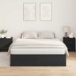 vidaXL Letto contenitore in rovere nero 150x200 cm vidaXL Letto contenitore in rovere nero 150x200 cm