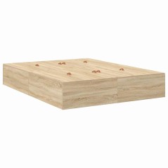 vidaXL Struttura Letto Storage Rovere Sonoma 150x200 cm