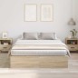 vidaXL Struttura Letto Storage Rovere Sonoma 150x200 cm vidaXL Struttura Letto Storage Rovere Sonoma 150x200 cm