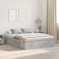vidaXL Letto con contenitore grigio cemento 150x200 cm vidaXL Letto con contenitore grigio cemento 150x200 cm