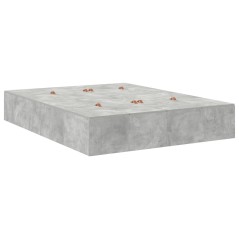 vidaXL Letto con contenitore grigio cemento 150x200 cm