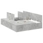 vidaXL Letto con contenitore grigio cemento 150x200 cm vidaXL Letto con contenitore grigio cemento 150x200 cm