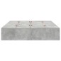 vidaXL Letto con contenitore grigio cemento 150x200 cm vidaXL Letto con contenitore grigio cemento 150x200 cm