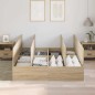 vidaXL Struttura Letto Contenitore Rovere Sonoma 160x200 cm vidaXL Struttura Letto Contenitore Rovere Sonoma 160x200 cm