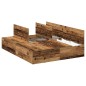 vidaXL Letto con contenitore in legno riciclato 160x200 cm