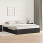 vidaXL Struttura letto contenitore nera in rovere 180x200 cm vidaXL Struttura letto contenitore nera in rovere 180x200 cm