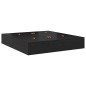 vidaXL Struttura letto contenitore nera in rovere 180x200 cm vidaXL Struttura letto contenitore nera in rovere 180x200 cm