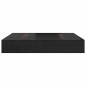 vidaXL Struttura letto contenitore nera in rovere 180x200 cm vidaXL Struttura letto contenitore nera in rovere 180x200 cm