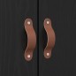 vidaXL Struttura letto contenitore nera in rovere 180x200 cm vidaXL Struttura letto contenitore nera in rovere 180x200 cm