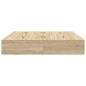 vidaXL Letto contenitore rovere Sonoma 180x200 cm