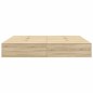 vidaXL Letto contenitore rovere Sonoma 180x200 cm