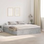 vidaXL Letto con contenitore grigio cemento 180x200 cm vidaXL Letto con contenitore grigio cemento 180x200 cm