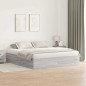 vidaXL Letto Contenitore Grigio Sonoma 180x200 cm vidaXL Letto Contenitore Grigio Sonoma 180x200 cm