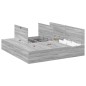 vidaXL Letto Contenitore Grigio Sonoma 180x200 cm vidaXL Letto Contenitore Grigio Sonoma 180x200 cm