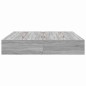 vidaXL Letto Contenitore Grigio Sonoma 180x200 cm vidaXL Letto Contenitore Grigio Sonoma 180x200 cm