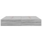 vidaXL Letto Contenitore Grigio Sonoma 180x200 cm vidaXL Letto Contenitore Grigio Sonoma 180x200 cm