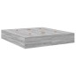 vidaXL Letto Contenitore Grigio Sonoma 180x200 cm vidaXL Letto Contenitore Grigio Sonoma 180x200 cm