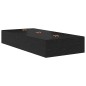 vidaXL Struttura letto contenitore in rovere nero 90x190 cm vidaXL Struttura letto contenitore in rovere nero 90x190 cm