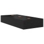 vidaXL Struttura letto contenitore in rovere nero 90x190 cm vidaXL Struttura letto contenitore in rovere nero 90x190 cm