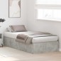 vidaXL Letto con contenitore grigio cemento 90x190 cm vidaXL Letto con contenitore grigio cemento 90x190 cm