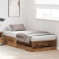 vidaXL Struttura letto in legno recuperato 90x190 cm, realizzato in legno ingegnerizzato. vidaXL Struttura letto in legno recuperato 90x190 cm, realizzato in legno ingegnerizzato.