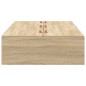 vidaXL Rete Letto Storage Rovere Sonoma 75 x 190 cm in Legno Ingegnerizzato