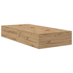 vidaXL Letto Storage in Rovere Artisan 75x190 cm