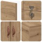 vidaXL Letto Storage in Rovere Artisan 75x190 cm vidaXL Letto Storage in Rovere Artisan 75x190 cm