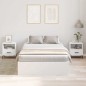 vidaXL Letto con contenitore Bianco 120 x 190 cm