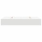 vidaXL Letto con contenitore Bianco 120 x 190 cm