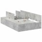 vidaXL Letto con contenitore grigio cemento 120x190 cm vidaXL Letto con contenitore grigio cemento 120x190 cm
