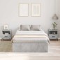 vidaXL Letto con contenitore grigio cemento 120x190 cm vidaXL Letto con contenitore grigio cemento 120x190 cm