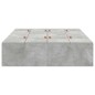 vidaXL Letto con contenitore grigio cemento 120x190 cm vidaXL Letto con contenitore grigio cemento 120x190 cm