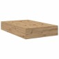 vidaXL Struttura letto con contenitore in rovere artigianale 120x190 cm vidaXL Struttura letto con contenitore in rovere artigianale 120x190 cm