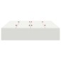 vidaXL Letto con contenitore bianco 140 x 190 cm
