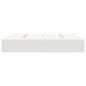 vidaXL Letto con contenitore bianco 140 x 190 cm