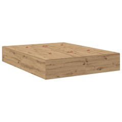 vidaXL Letto in legno di quercia 140x190 cm