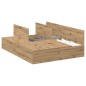 vidaXL Letto in legno di quercia 140x190 cm