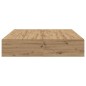 vidaXL Letto in legno di quercia 140x190 cm