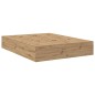 vidaXL Letto in legno di quercia 140x190 cm
